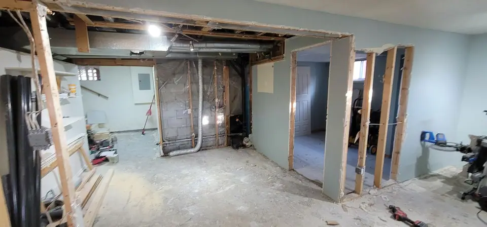 Basement suite: demolition, plumbing and drywall, photo 13 of 29 (demolition)