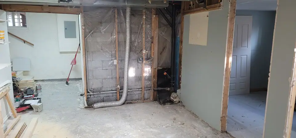 Basement suite: demolition, plumbing and drywall, photo 14 of 29 (demolition)