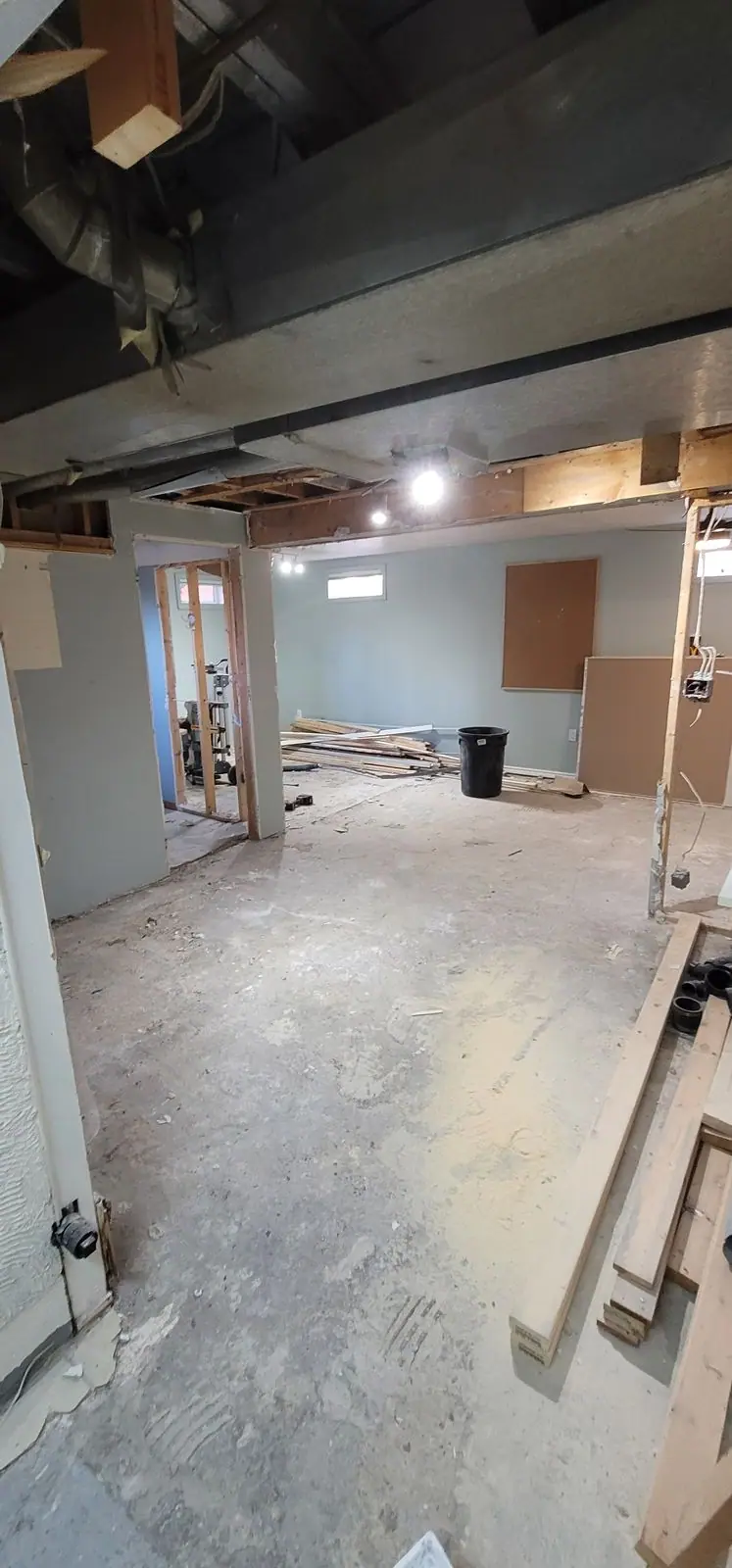 Basement suite: demolition, plumbing and drywall, photo 15 of 29 (demolition)