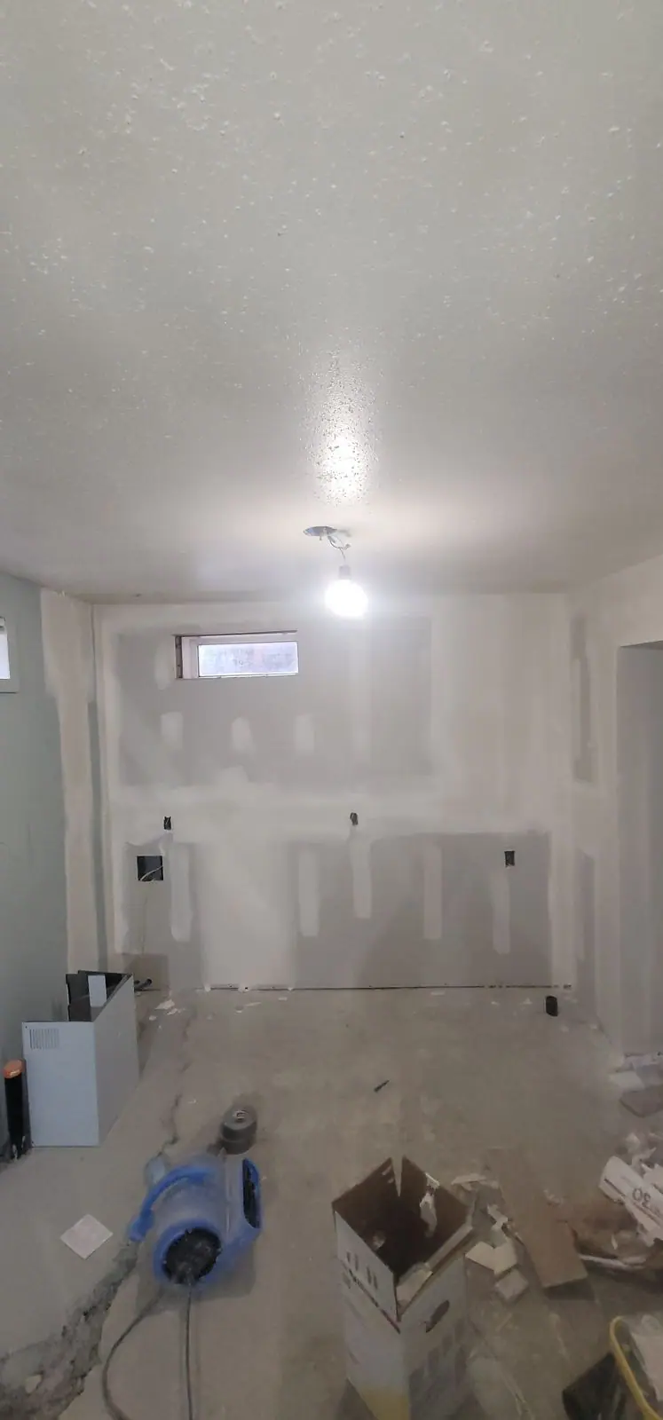 Basement suite: demolition, plumbing and drywall, photo 26 of 29 (in progress)