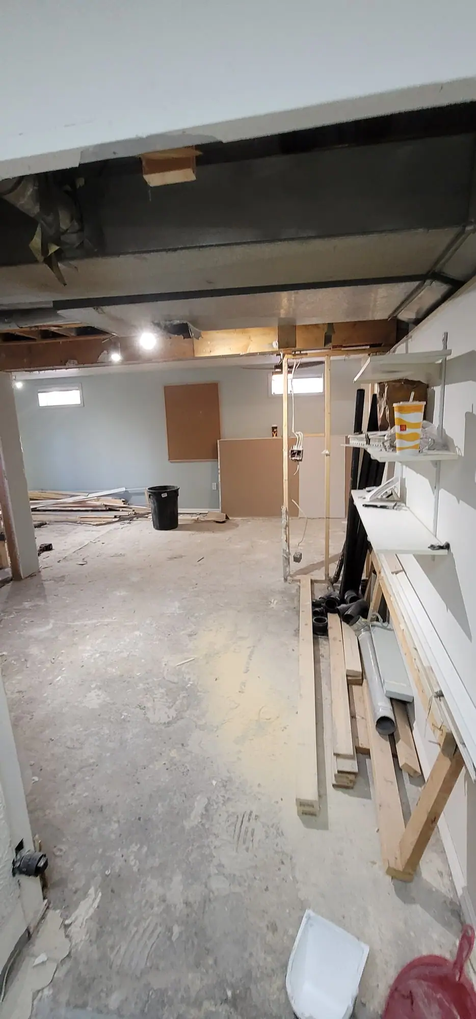 Basement suite: demolition, plumbing and drywall, photo 16 of 29 (demolition)