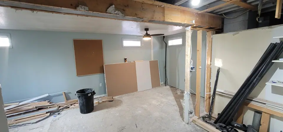 Basement suite: demolition, plumbing and drywall, photo 3 of 29 (demolition)
