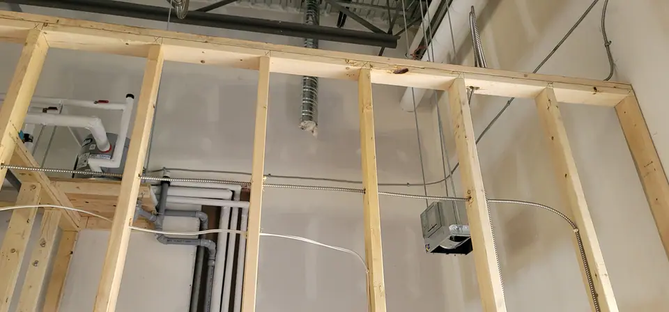 Drywall & Framing: Zenith job-site photo